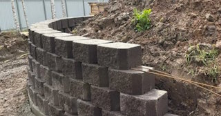 Установка подпорной стенки в Йошкаре-Ола в октябре